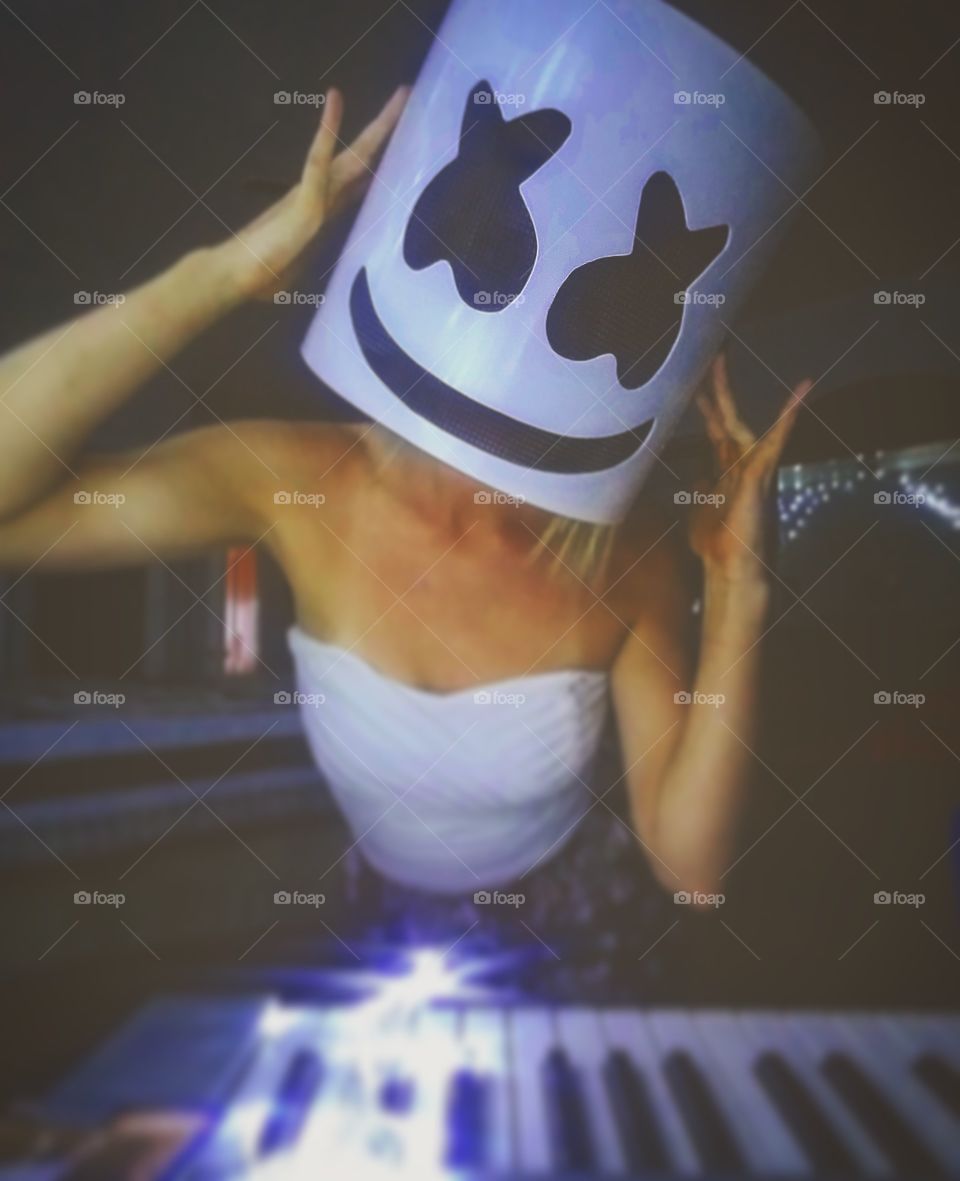 Music has no boundaries. Smile In the darkness and and shine bright in the light. Marshmello helmet = EDM lifestyle