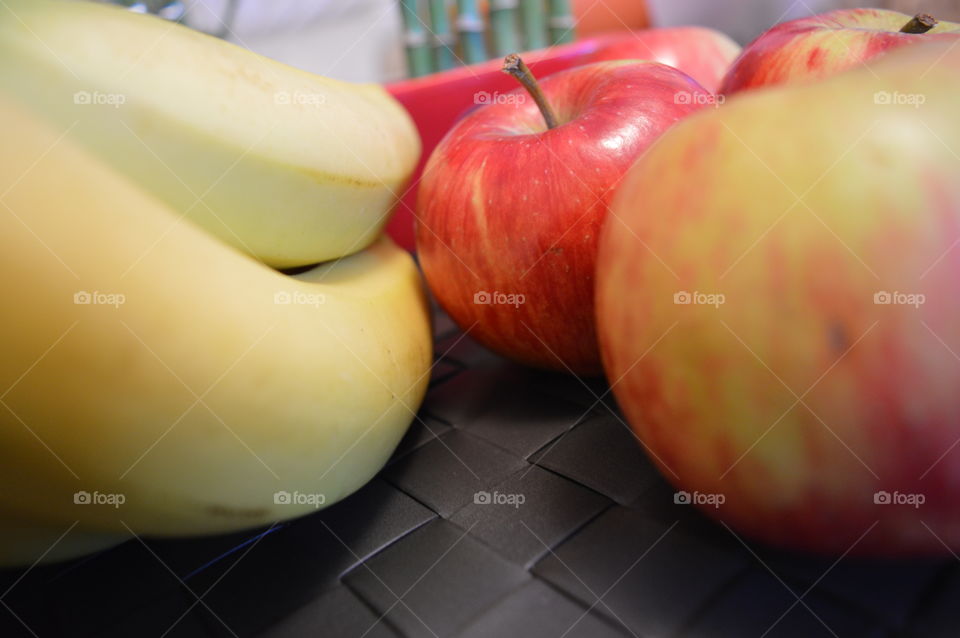 fresh fruits on macro