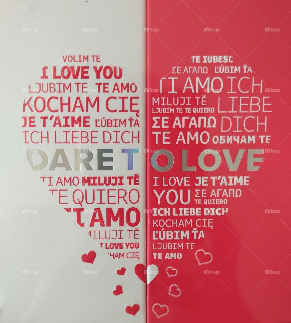 heart with lettering in all languages