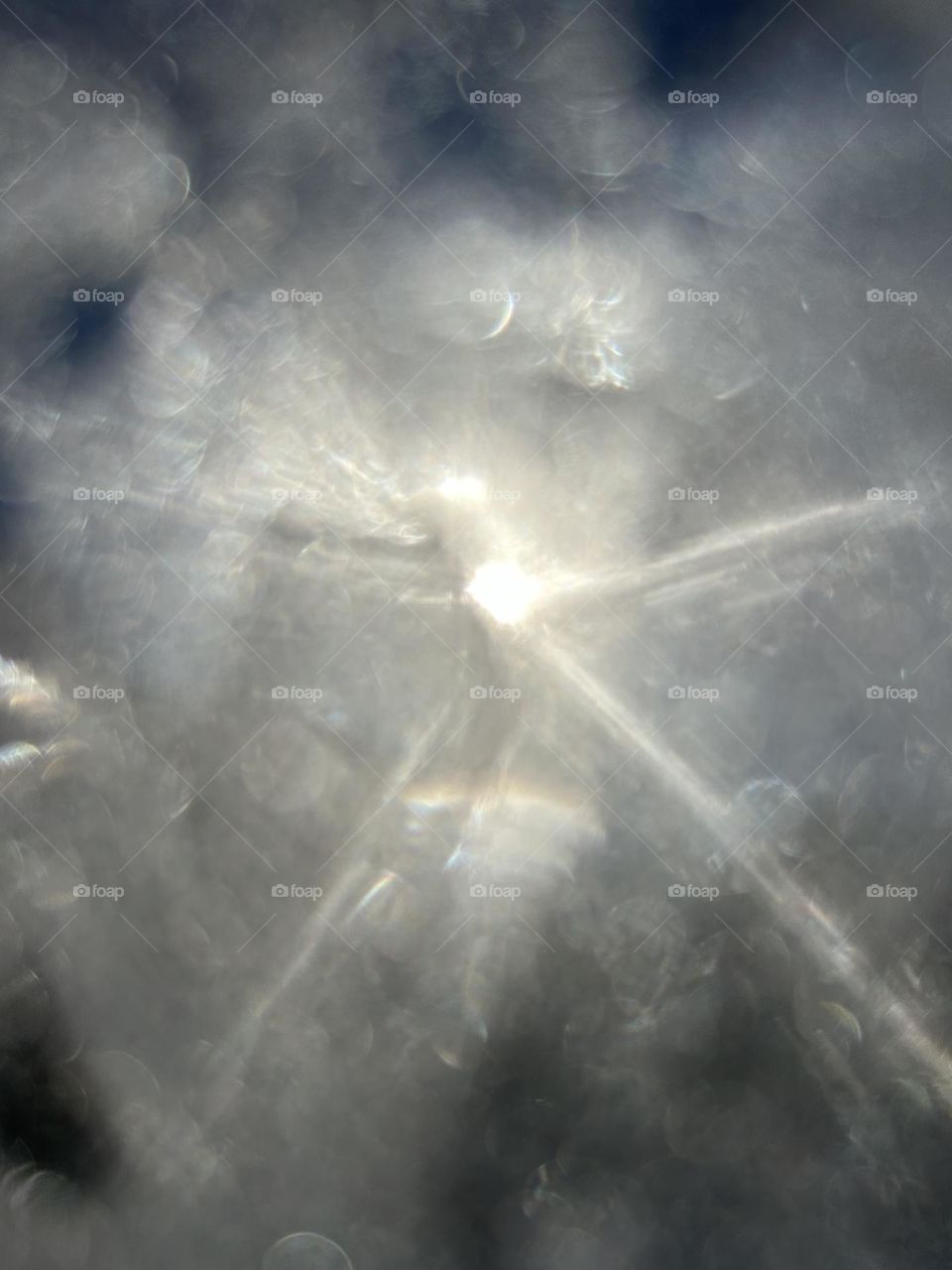 the sun through the ice