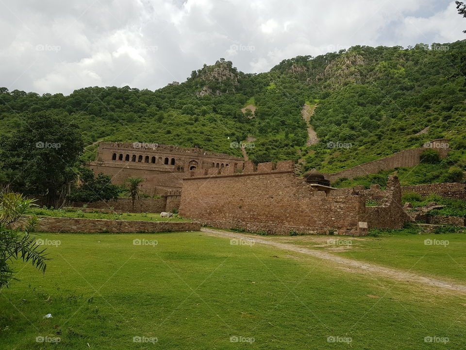 The Bhangarh Fort is a 17th-century fort built in the Rajasthan state of India. It was built by Man Singh I for his younger brother Madho Singh I. It was named by Madho Singh after his grandfather Man Singh or Bhan Singh.