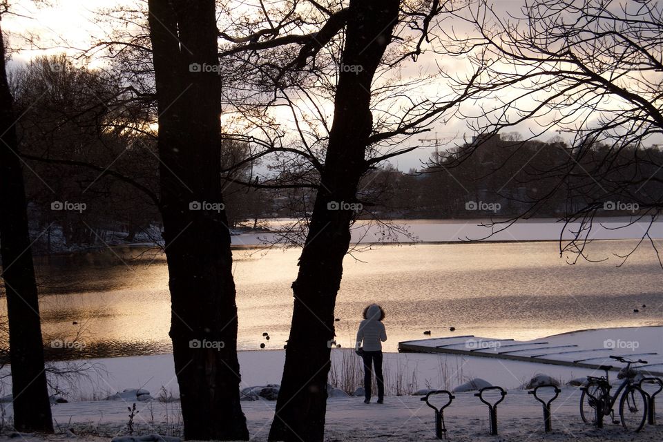 Winter in Stockholm , Sweden 