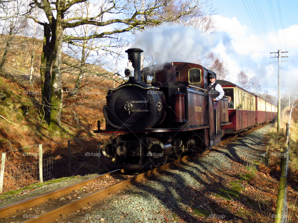 Full Steam Ahead. The Ffestiniog Railway, Snowdonia, Wales...