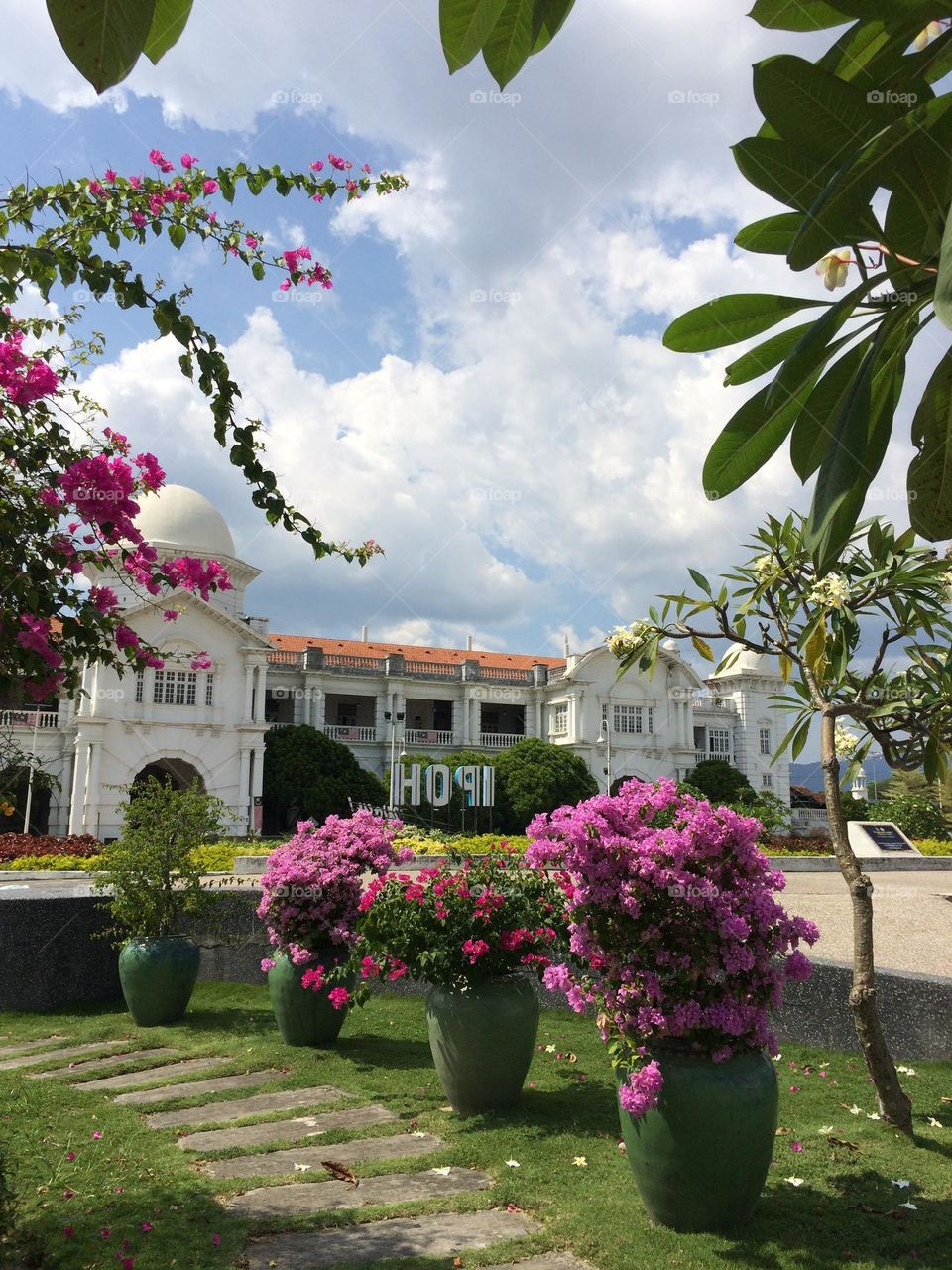 Ipoh Railroad station panoramic scenery