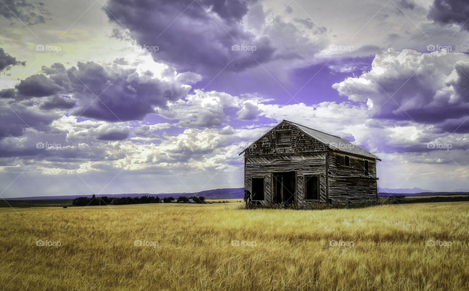 Barn, Farm, Sky, Sunset, Landscape