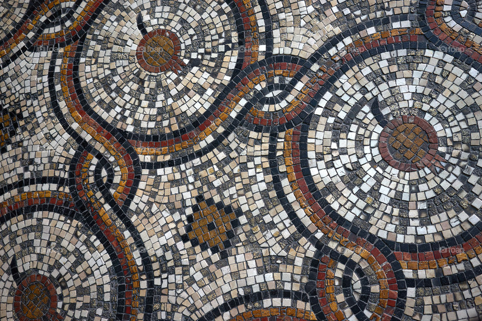 Mosaic in Byzantine style. 