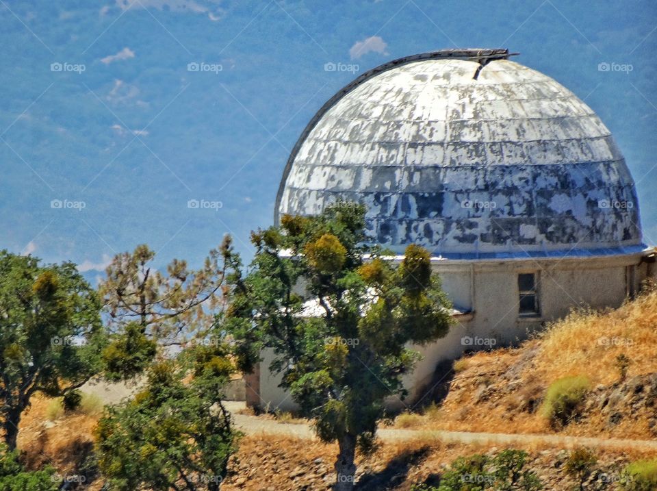 Astronomy Observatory. Observatory On A Mountaintop
