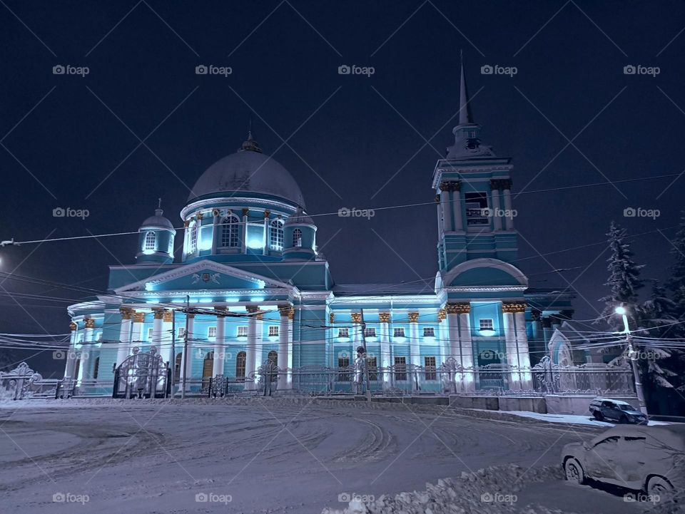 Cathedral in the snow