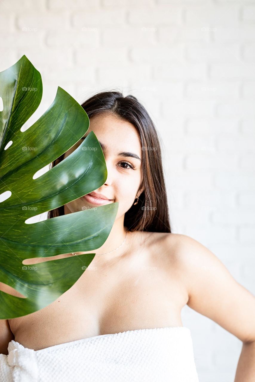 woman with natural skin