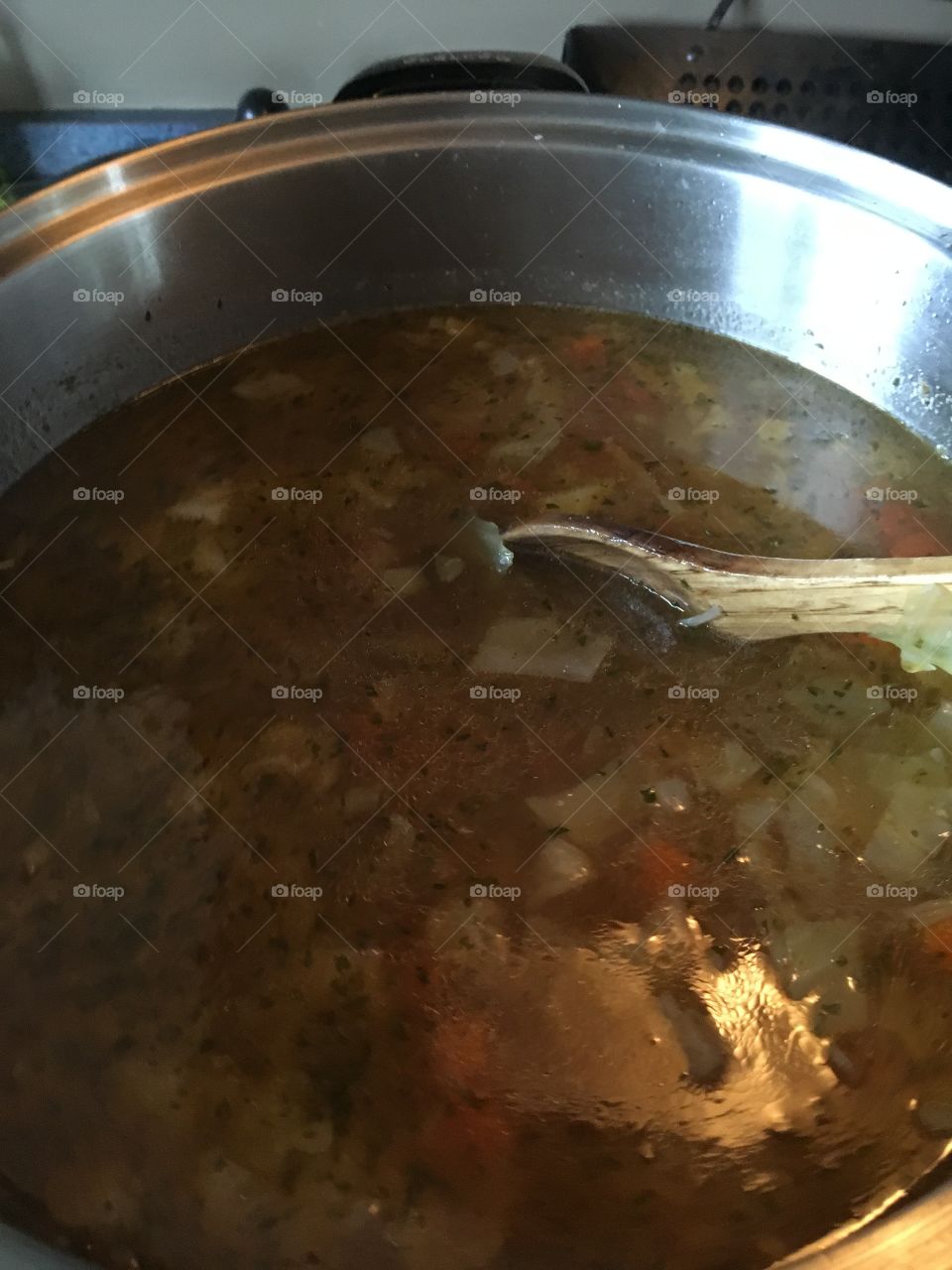 Making cabbage soup 