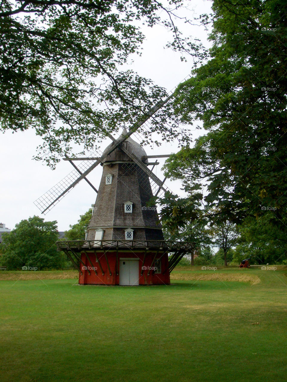 windmill mill copenhagen green by mmadeleine