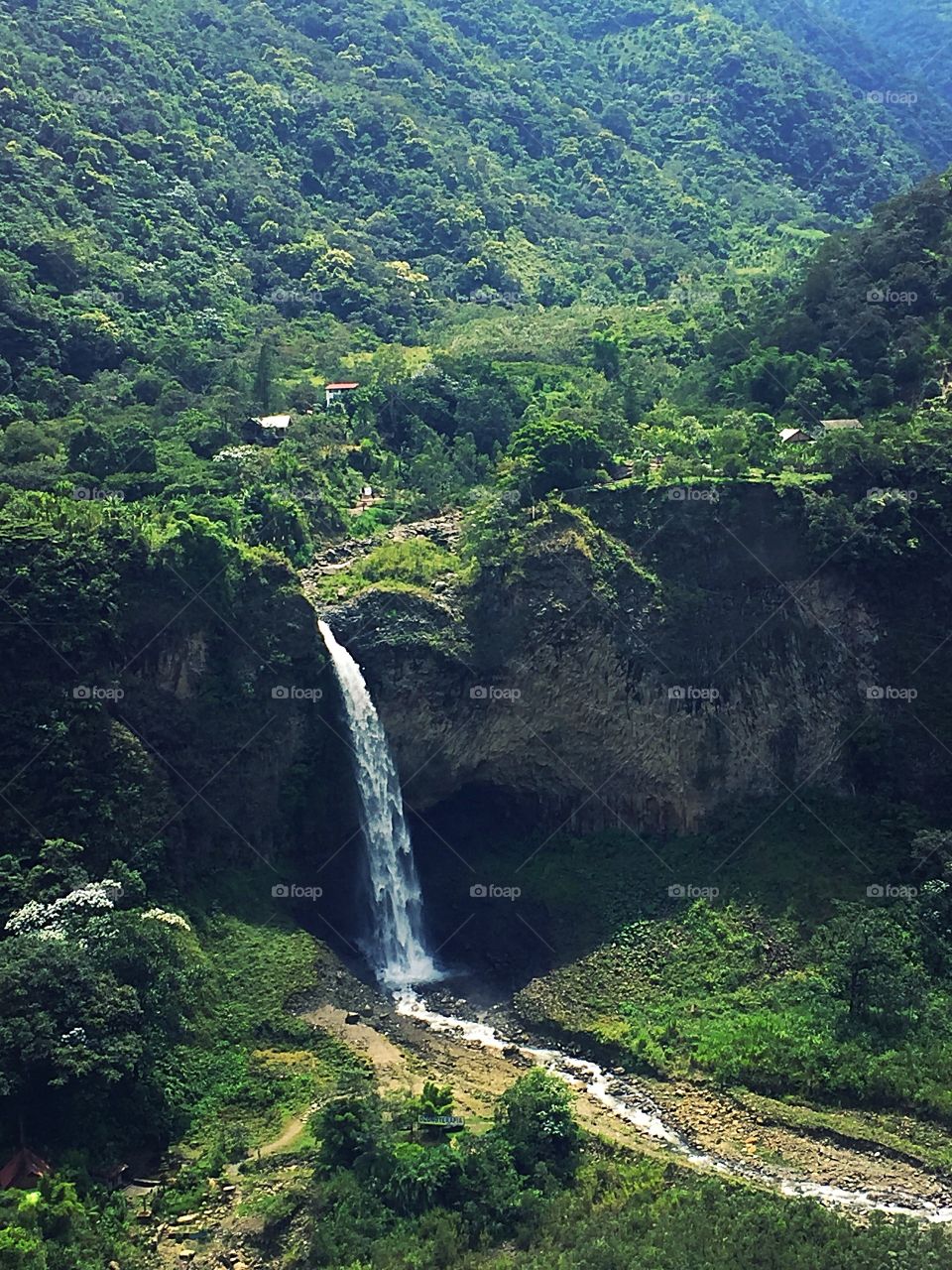 Waterfall in Ecuador 