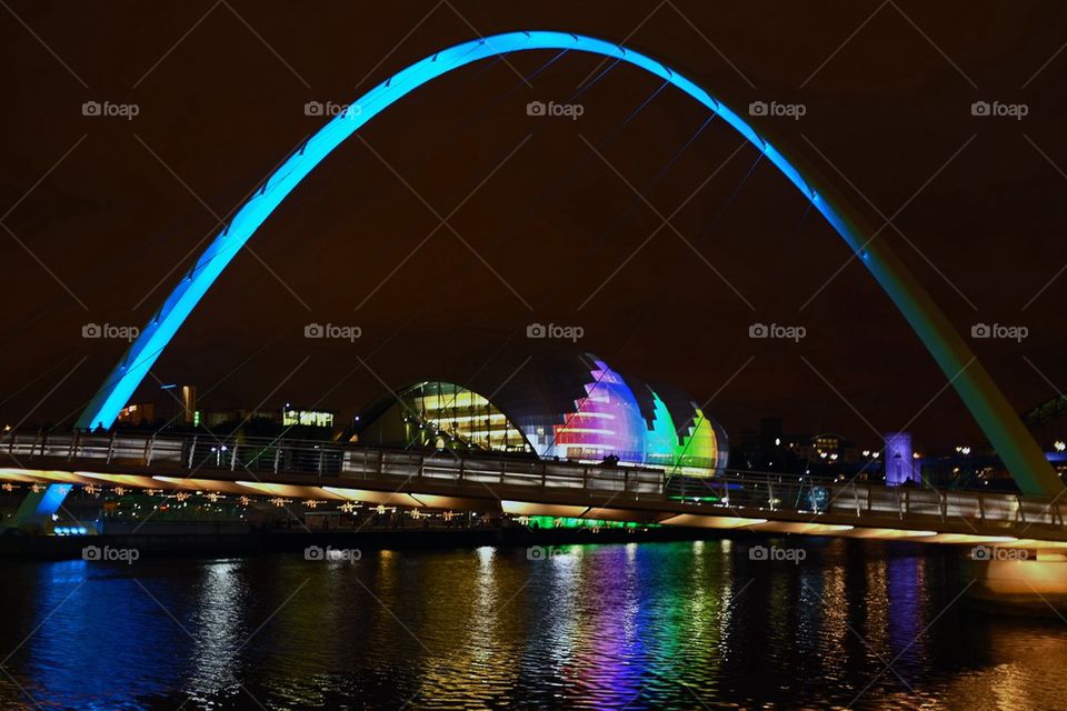 Newcastle / Gateshead at night