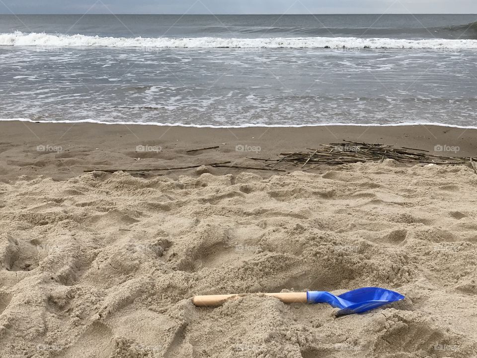 Left behind on the beach 