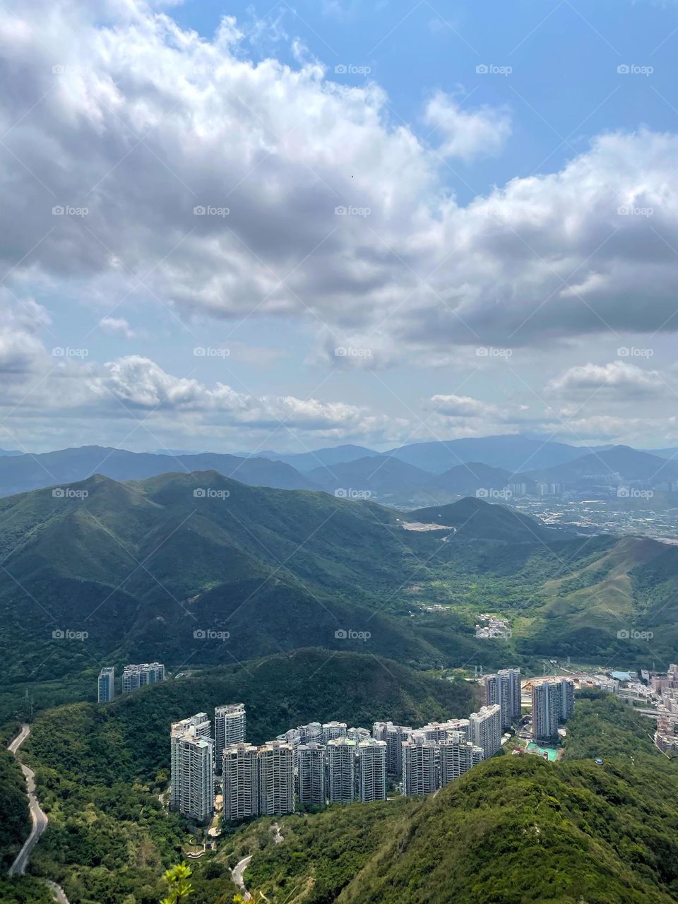 surrounded by clouds