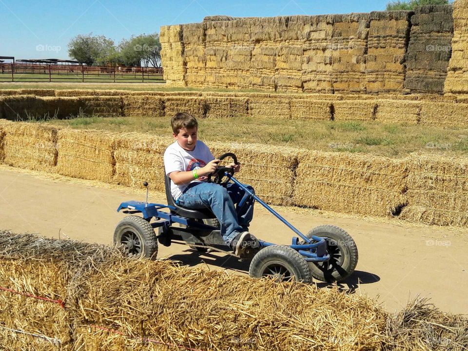 Go cart driver