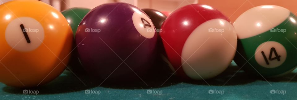 billiard balls