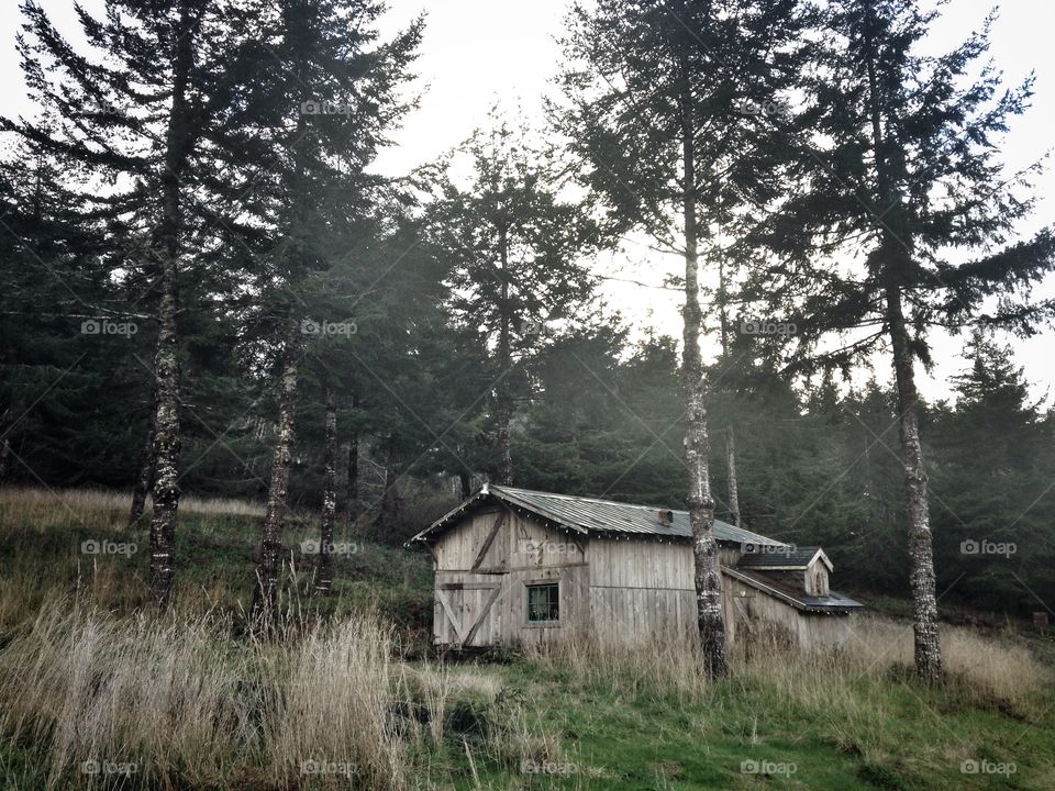 Low angle view of vintage house