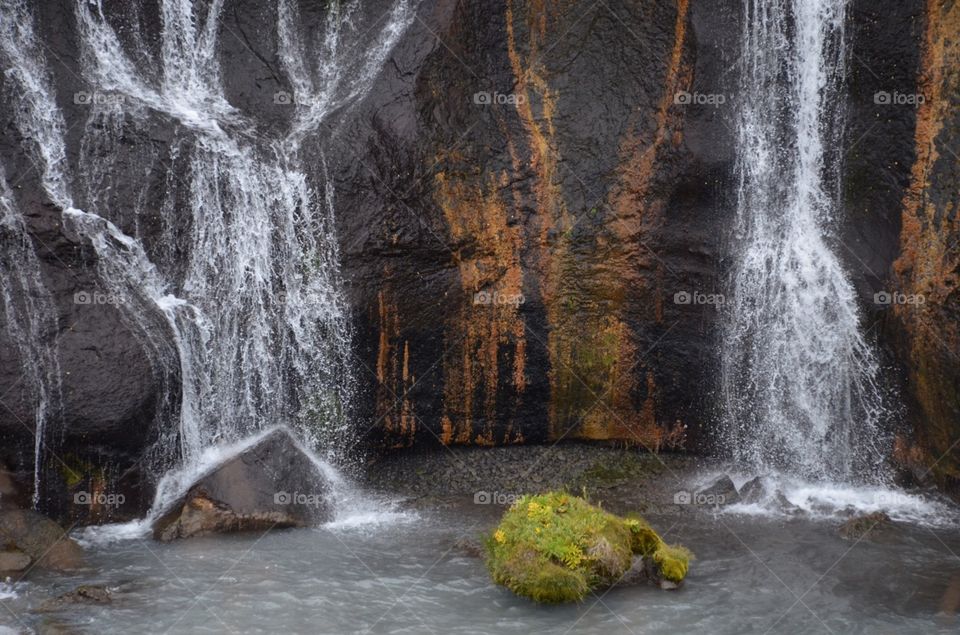 Waterfall, Water, Stream, No Person, River