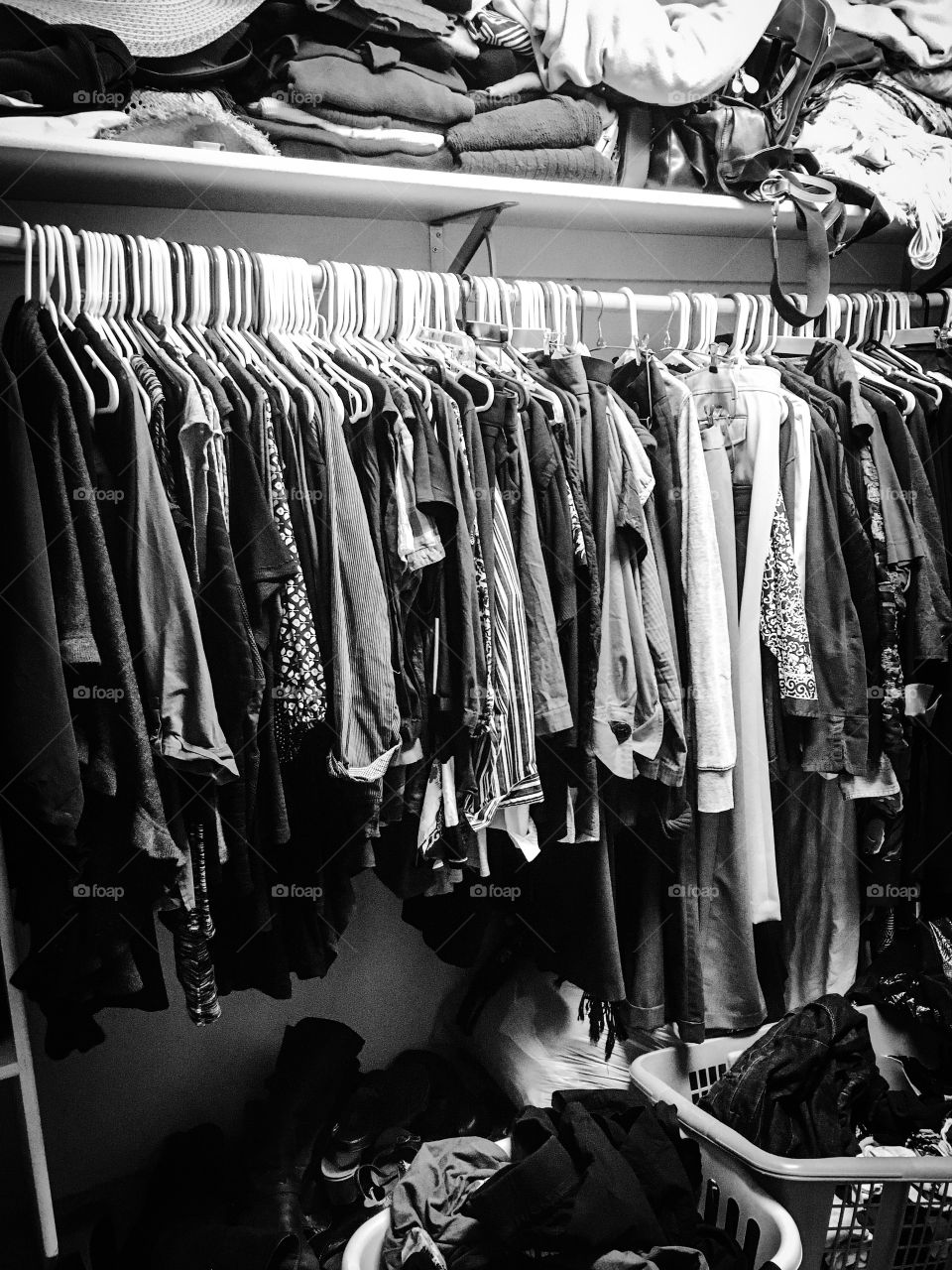 Messy closet