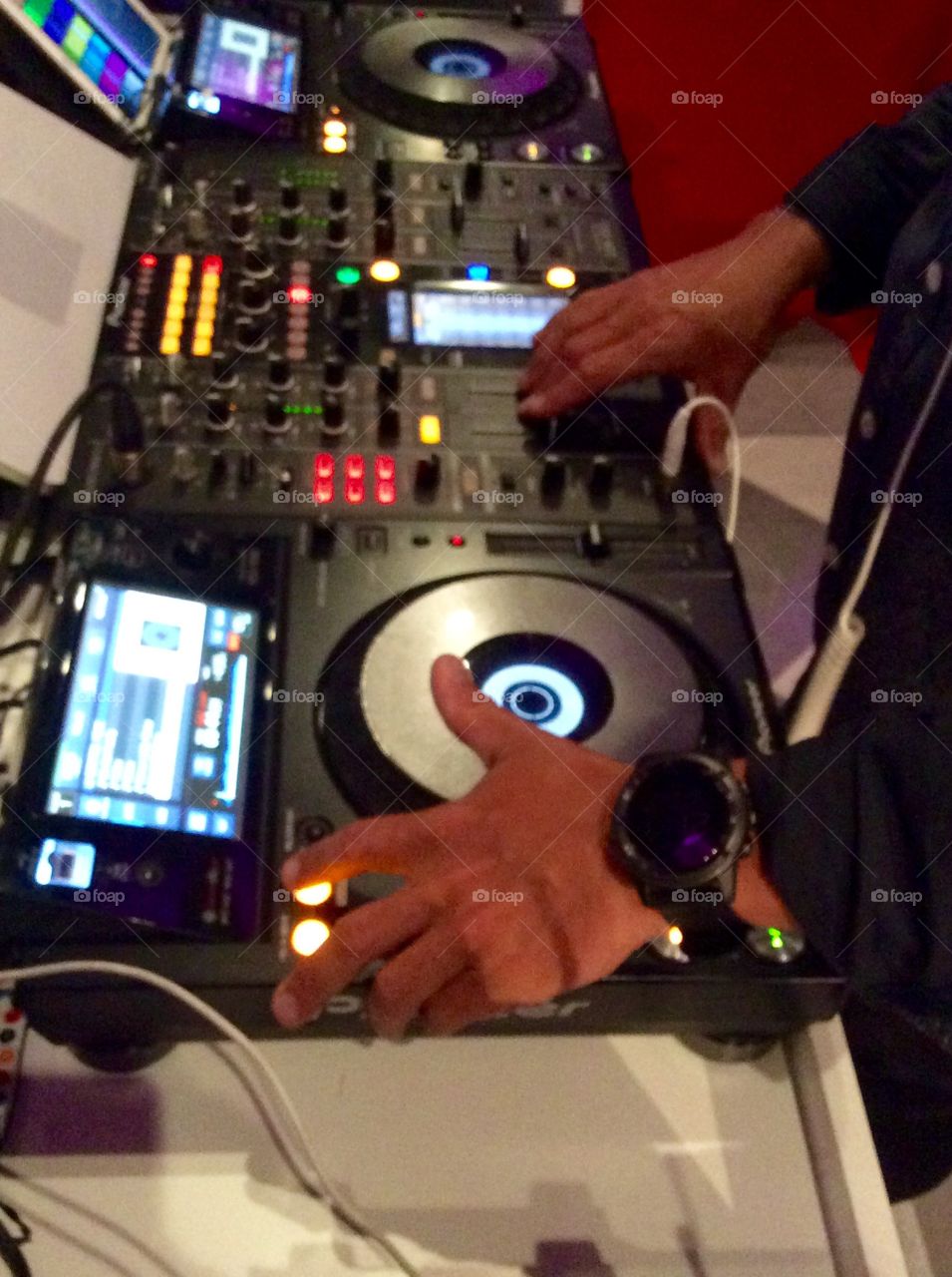 DJ in action in Barcelona 