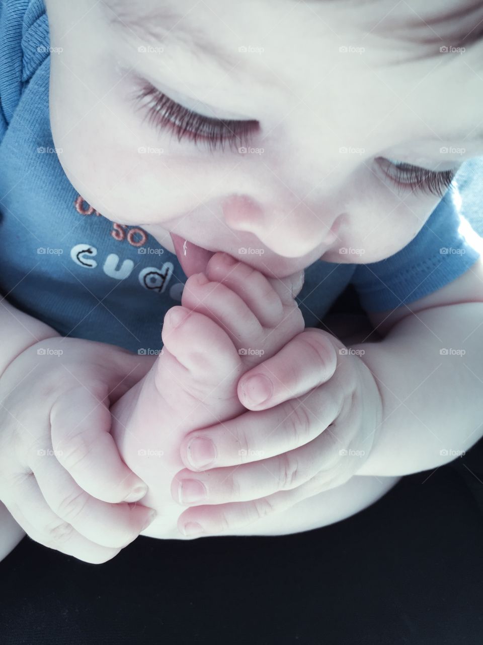 Close-up of a cute toddler