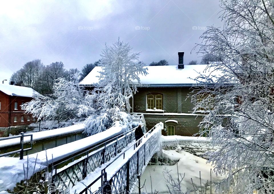 Old hydropowerplan building at Vanhankaupunginkoski, Old town Helsinki Finland