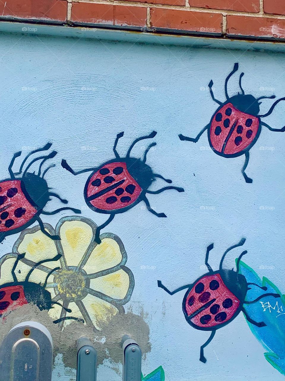 Ladybug mural 