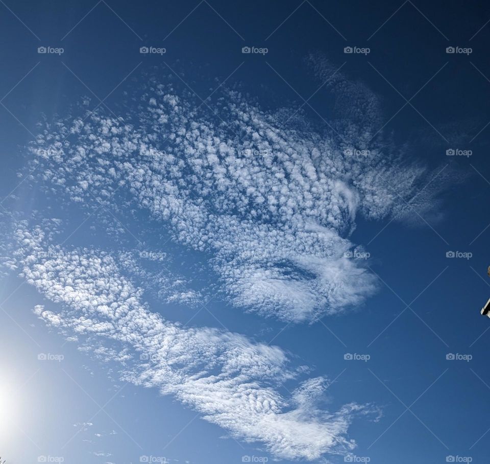 blue sky and clouds