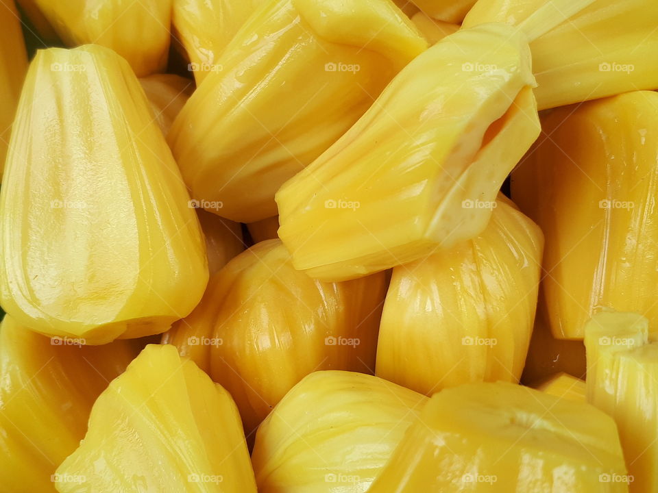 Close up of ripe  jackfruits