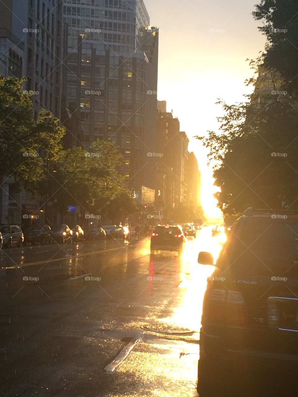 Sunset after the stormy weather