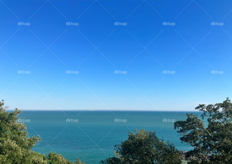 A beautiful landscape photo. Gorgeous sea view. This is of the coast of South East England- Folkestone. 