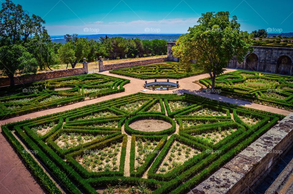 View of  El Escorial, Spain