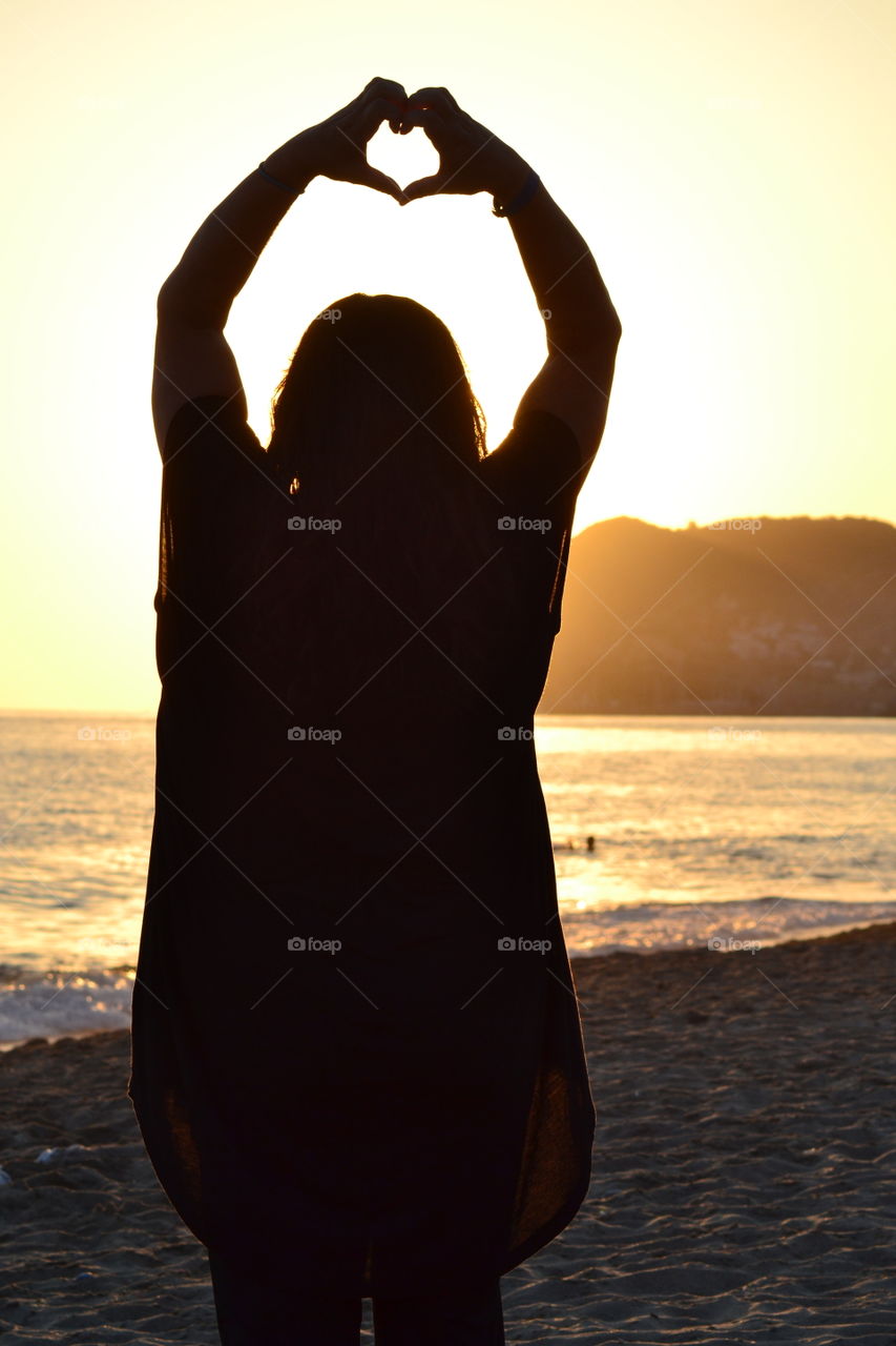 woman on the beach in Alanya turkey