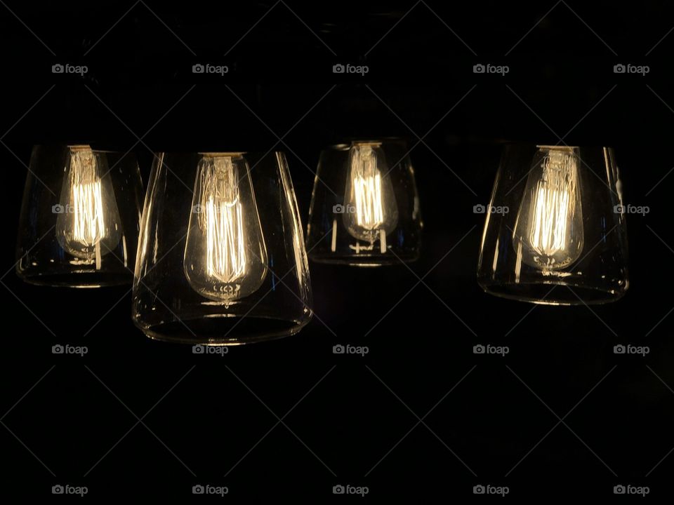 Grouped Edison Lightbulbs