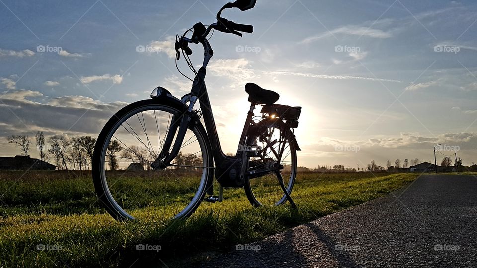 Bike in landscape
