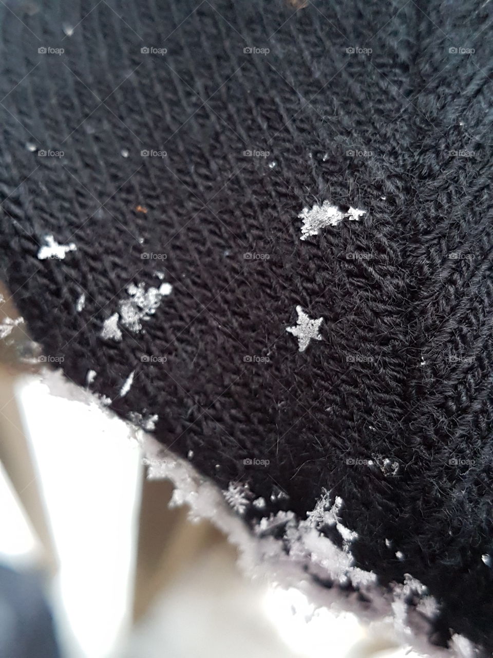 Perfect star shaped snowflake.