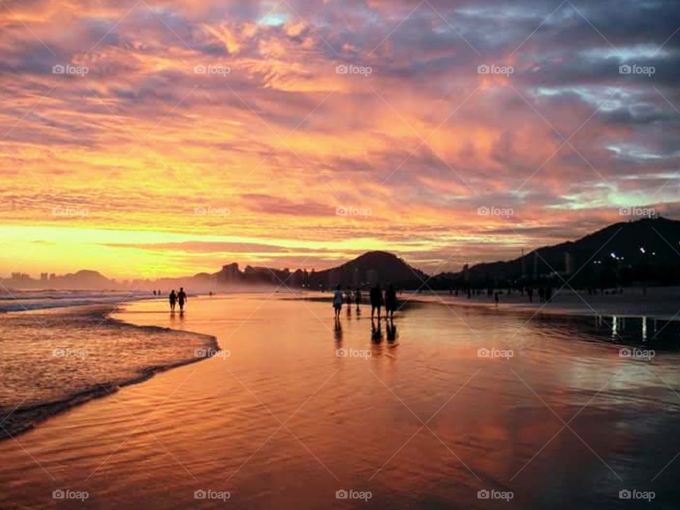 Praia do Guarujá, SP Brasil 