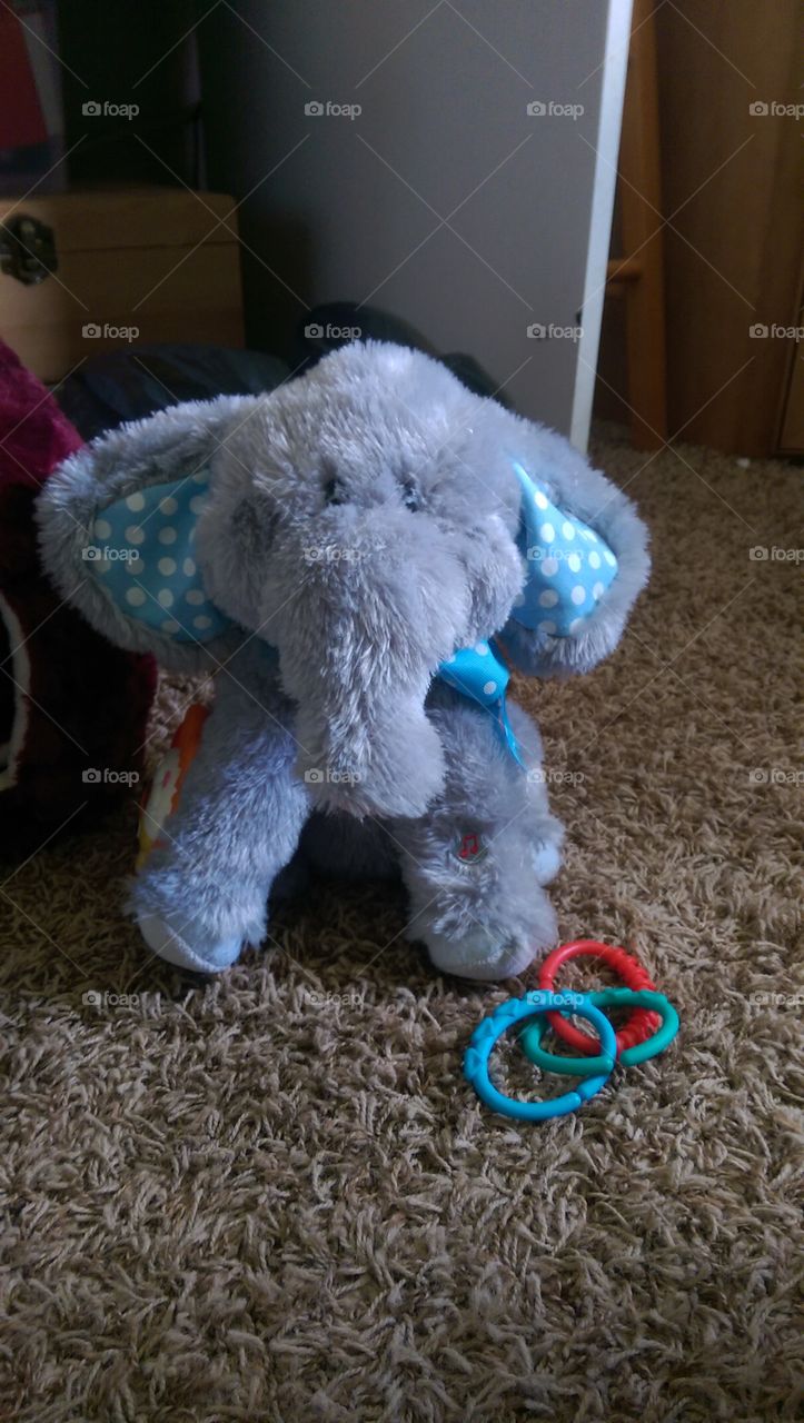 child's toy elephant
