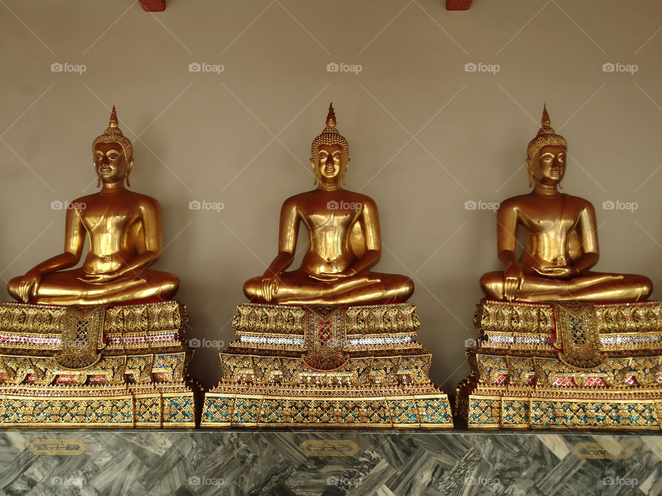 Buddha, Religion, Sculpture, No Person, Gold