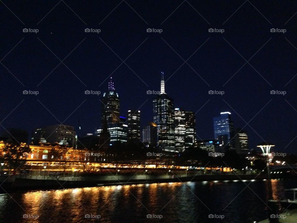 A beautiful night view, Melbourne Australia 