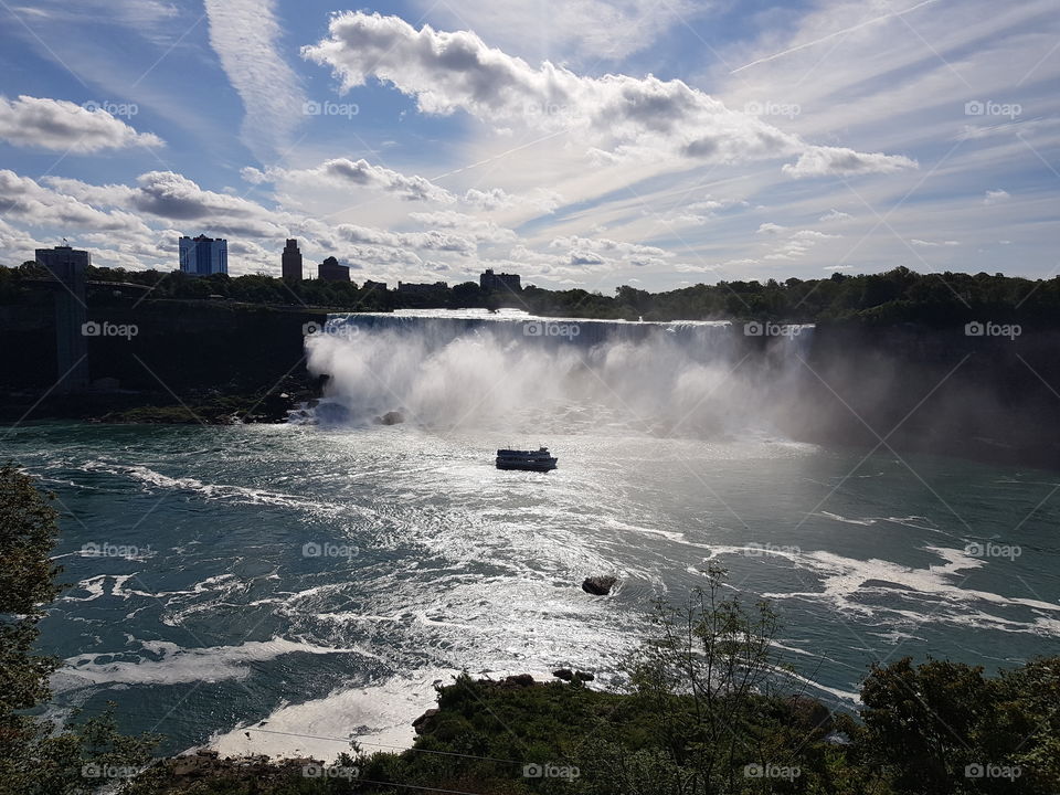 Beautiful summer morning in Niagara Falls