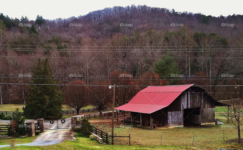 Barn with Red Roof