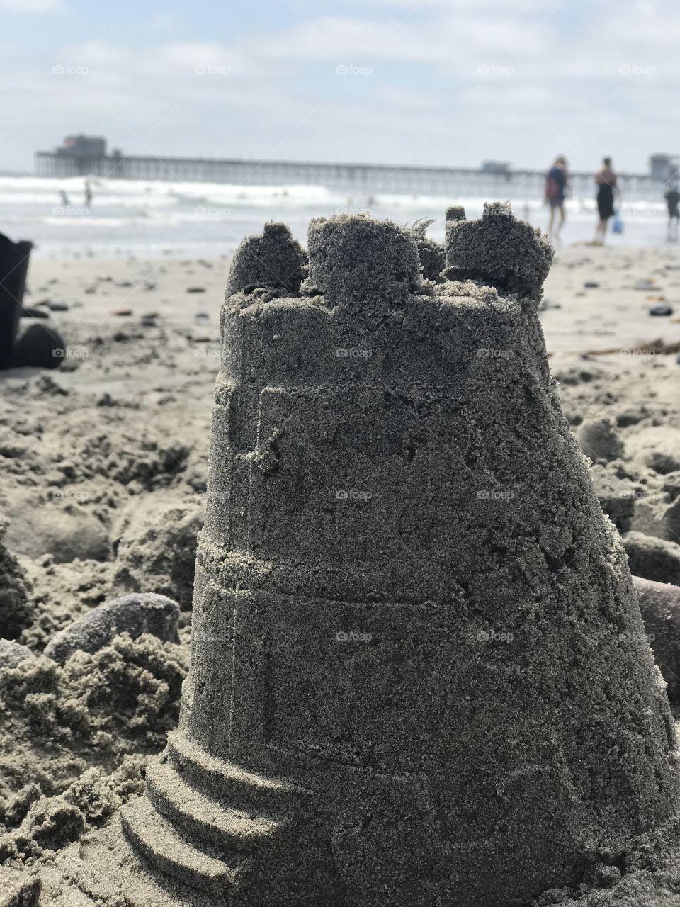 Crumbling sand castle