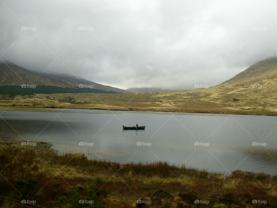 Lone Fisherman. Early morning fisherman