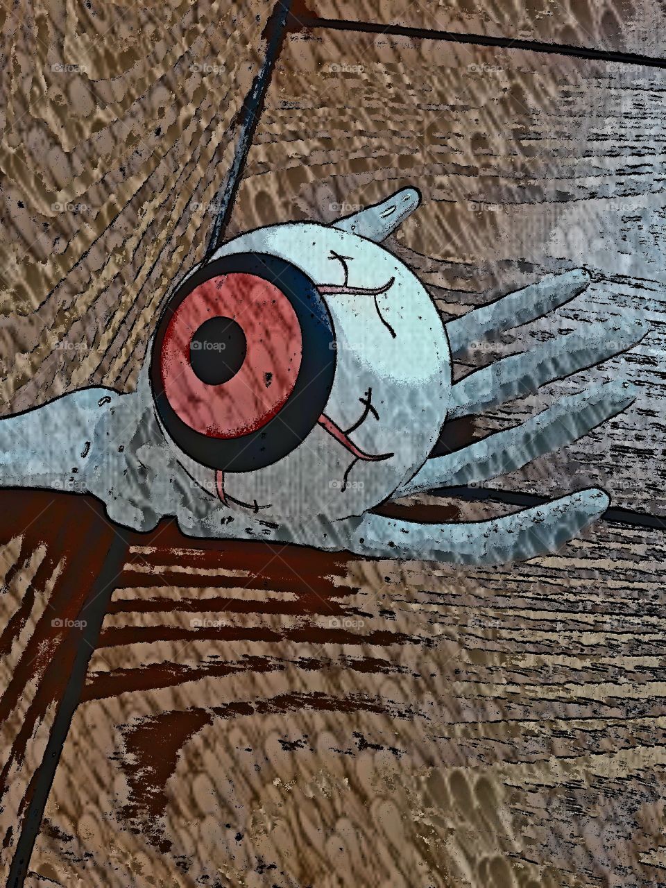 Eyeball In Hand Impression Artistic