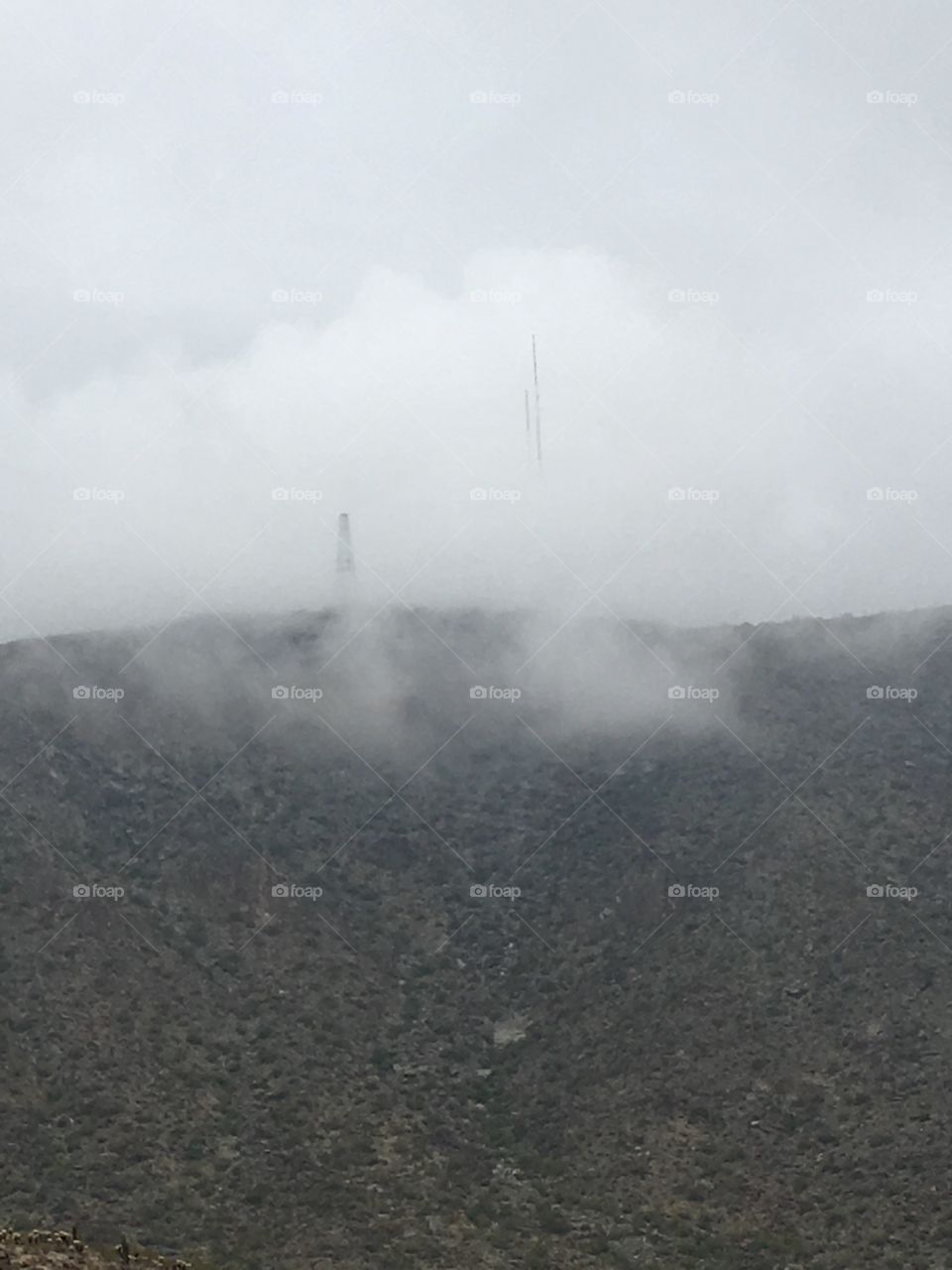 South mountain clouds