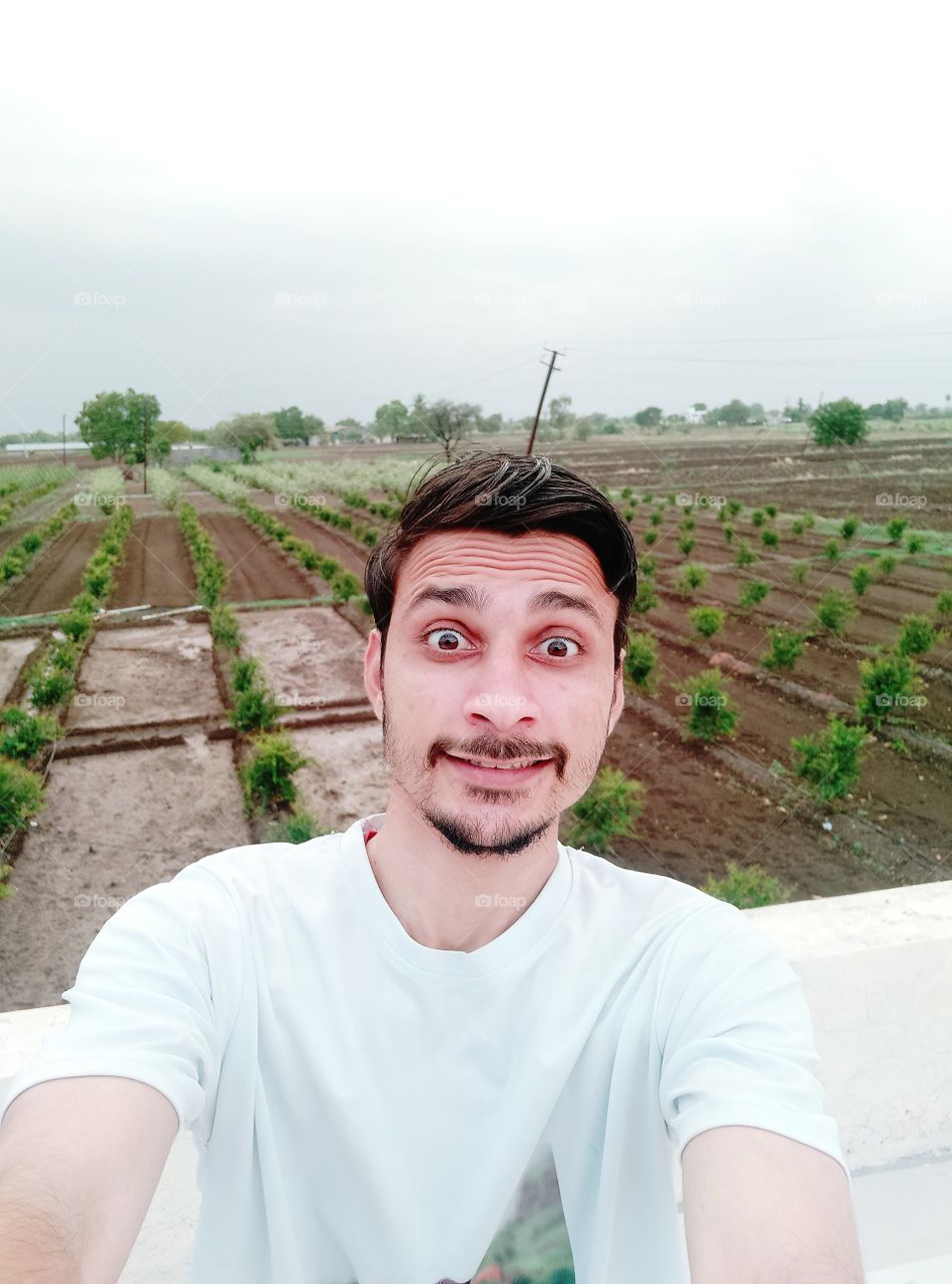Selfie time with my agriculture farmhouse