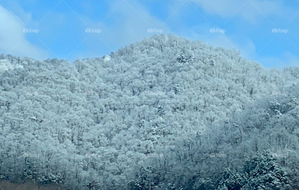 Snow Appalachian Mountains