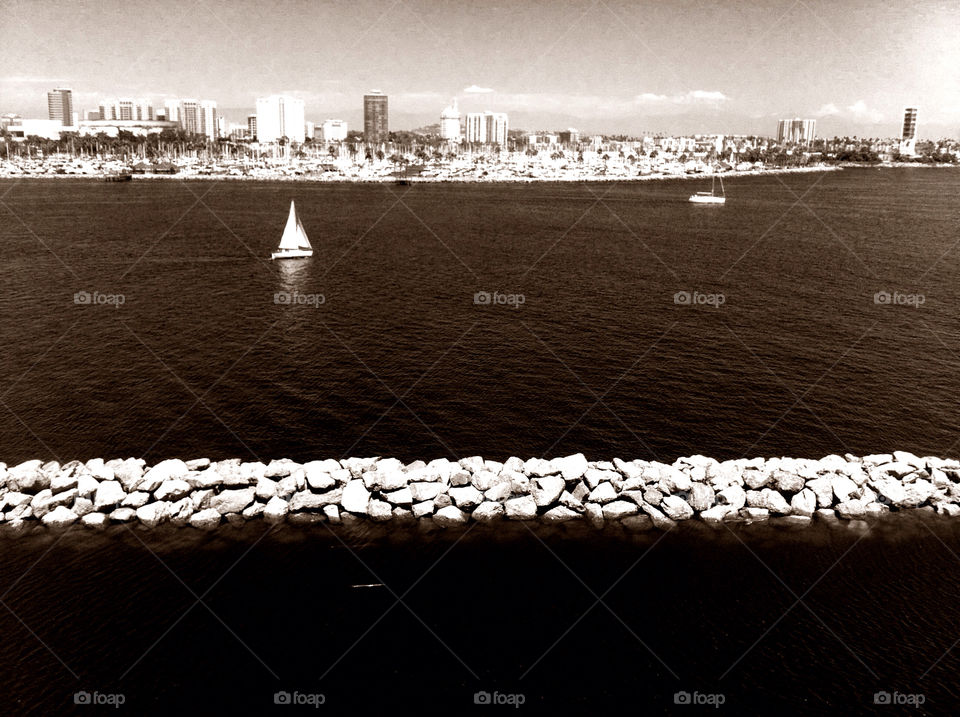 water skyline boat bay by tanousdf